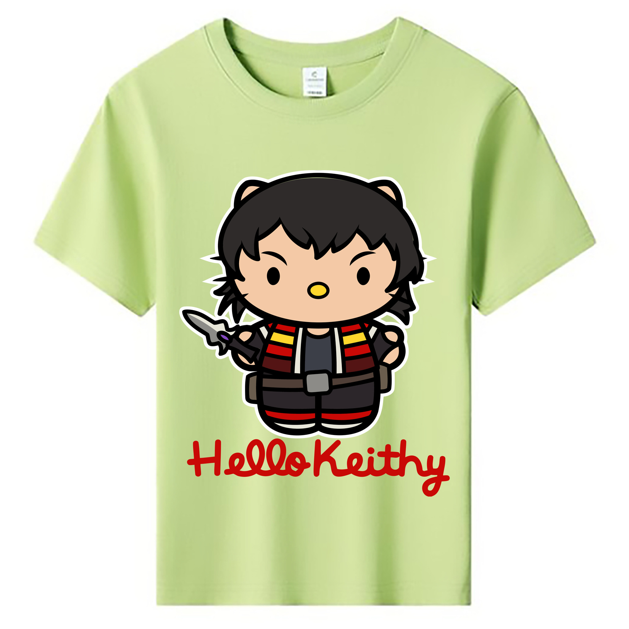 （画像用） Hello Kitty ハローキティ 綿100％キッズTシャツ（フロントプリント）
